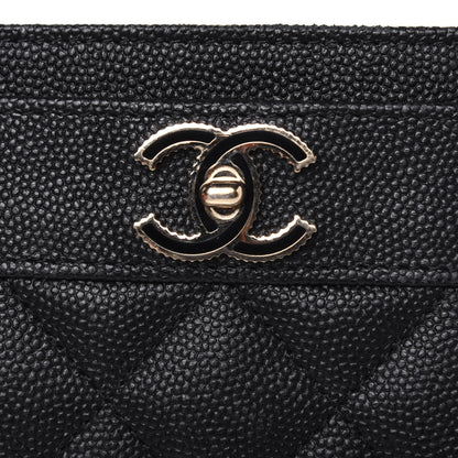Chanel Caviar Quilted Vintage Mademoiselle Card Holder Black 16 of 16