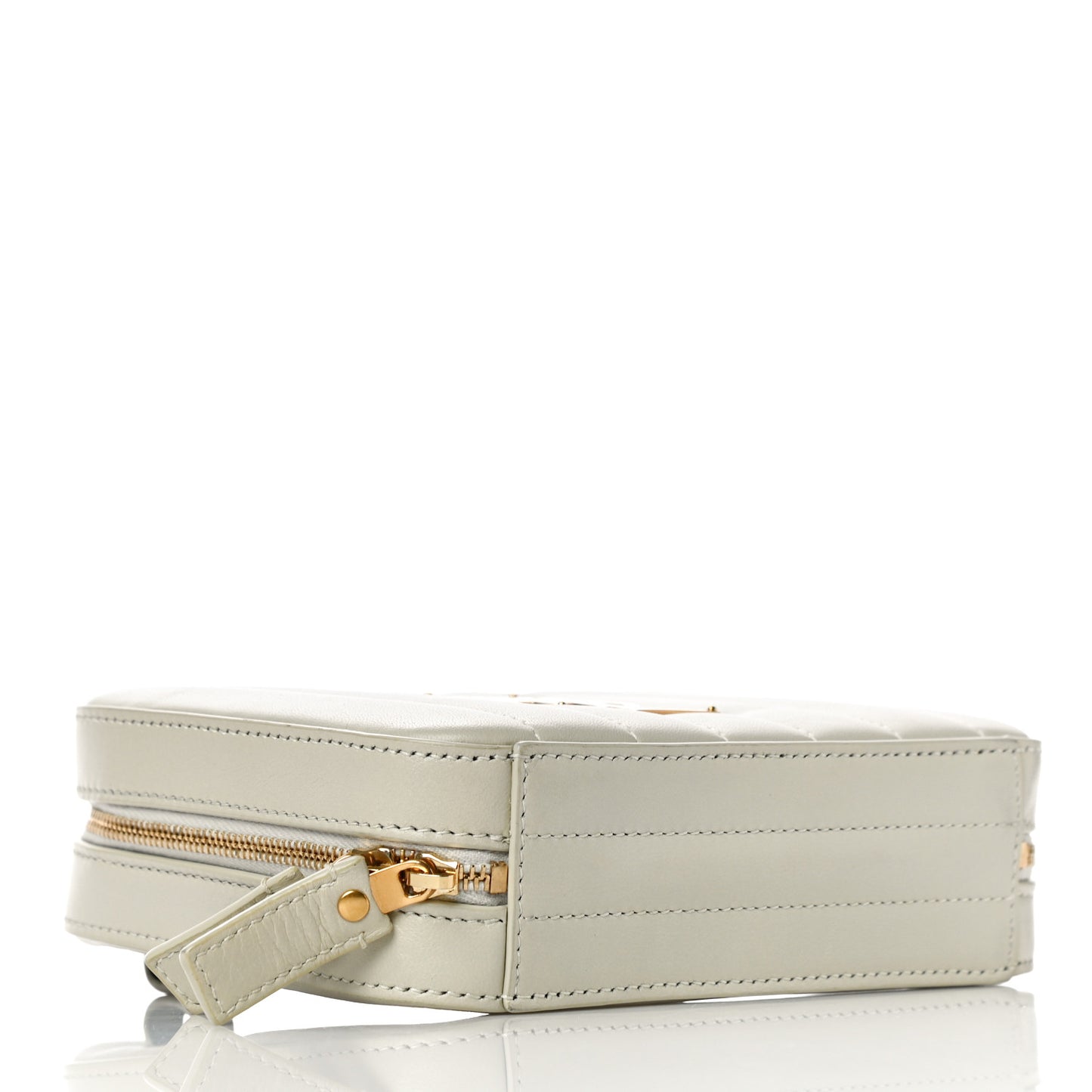 Lambskin Matelasse Vicky Monogram Belt Bag Crema Soft