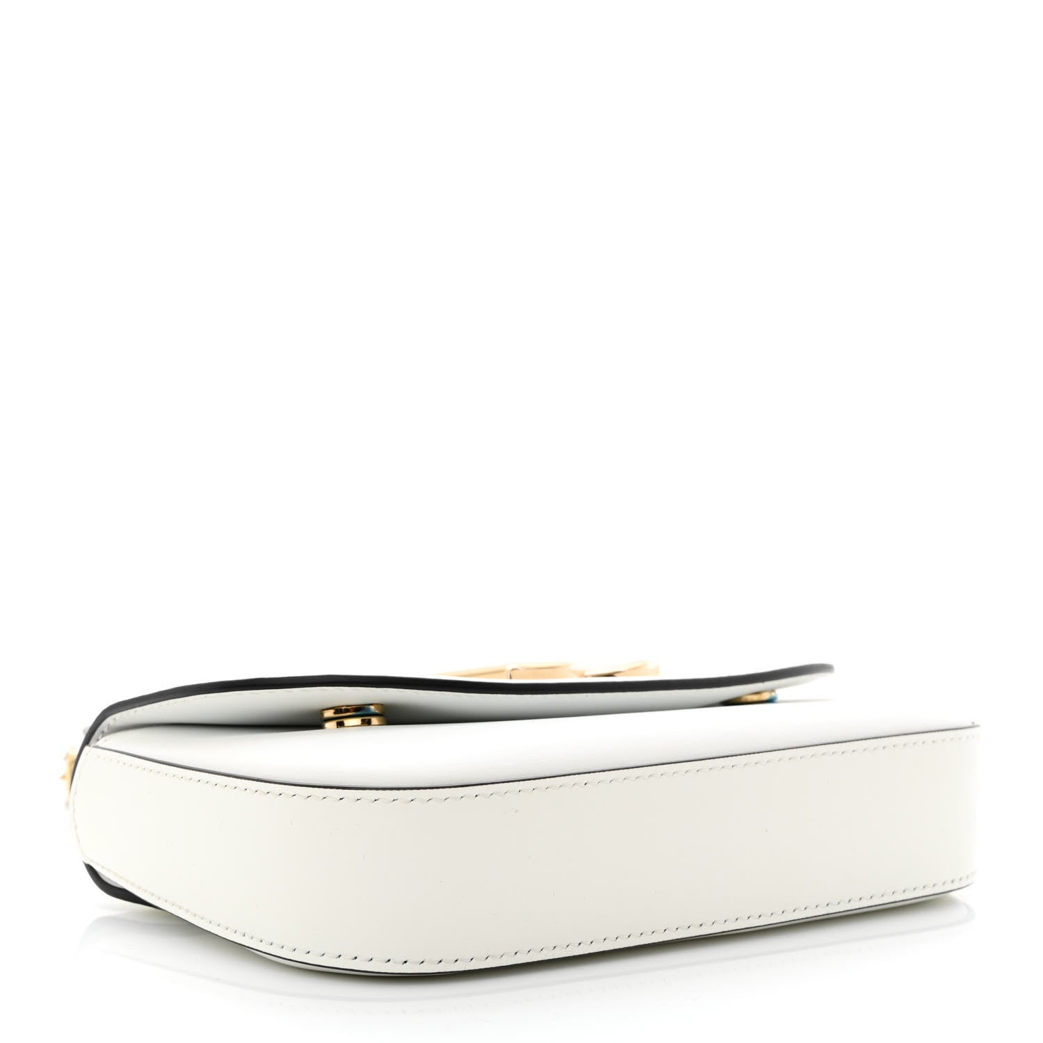 Dolce & Gabbana Calfskin 3.5 Flap Crossbody Bag White 4 of 9