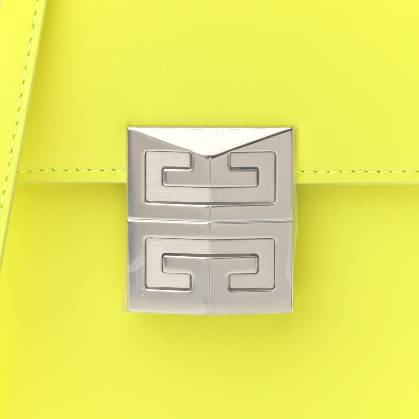 Box Calfskin Mini 4G Vertical Bag Fluo Yellow
