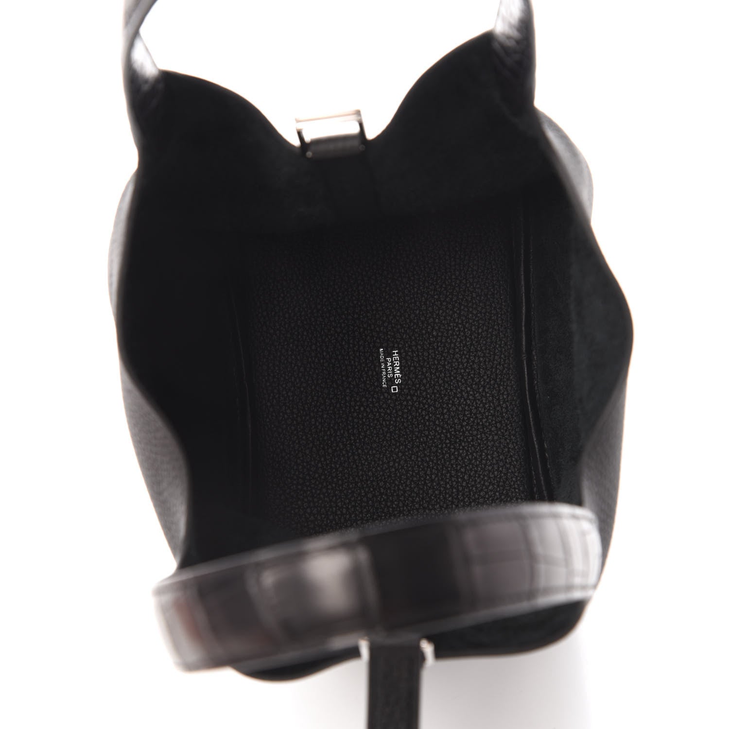 Hermes Taurillon Clemence Matte Alligator Picotin Lock Touch 18 PM Black 5 of 11