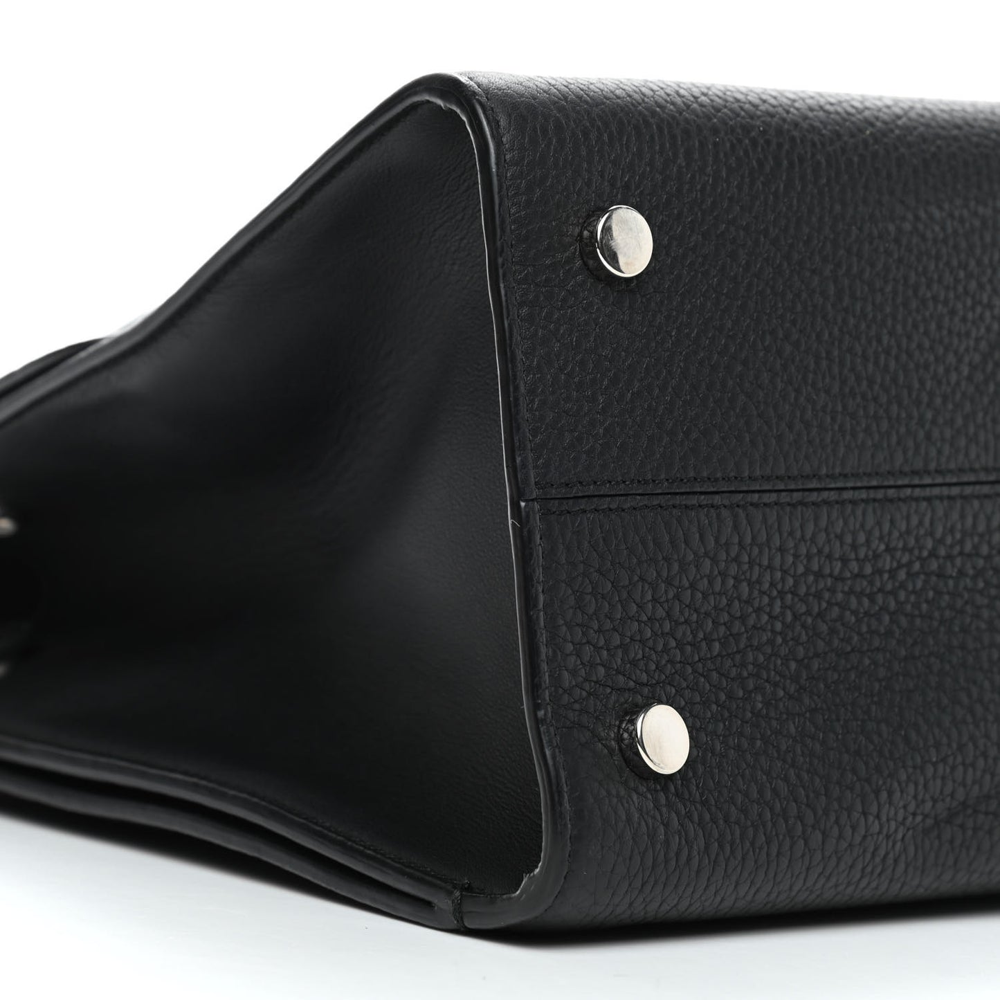 Grained Calfskin Medium Diorever Flap Black