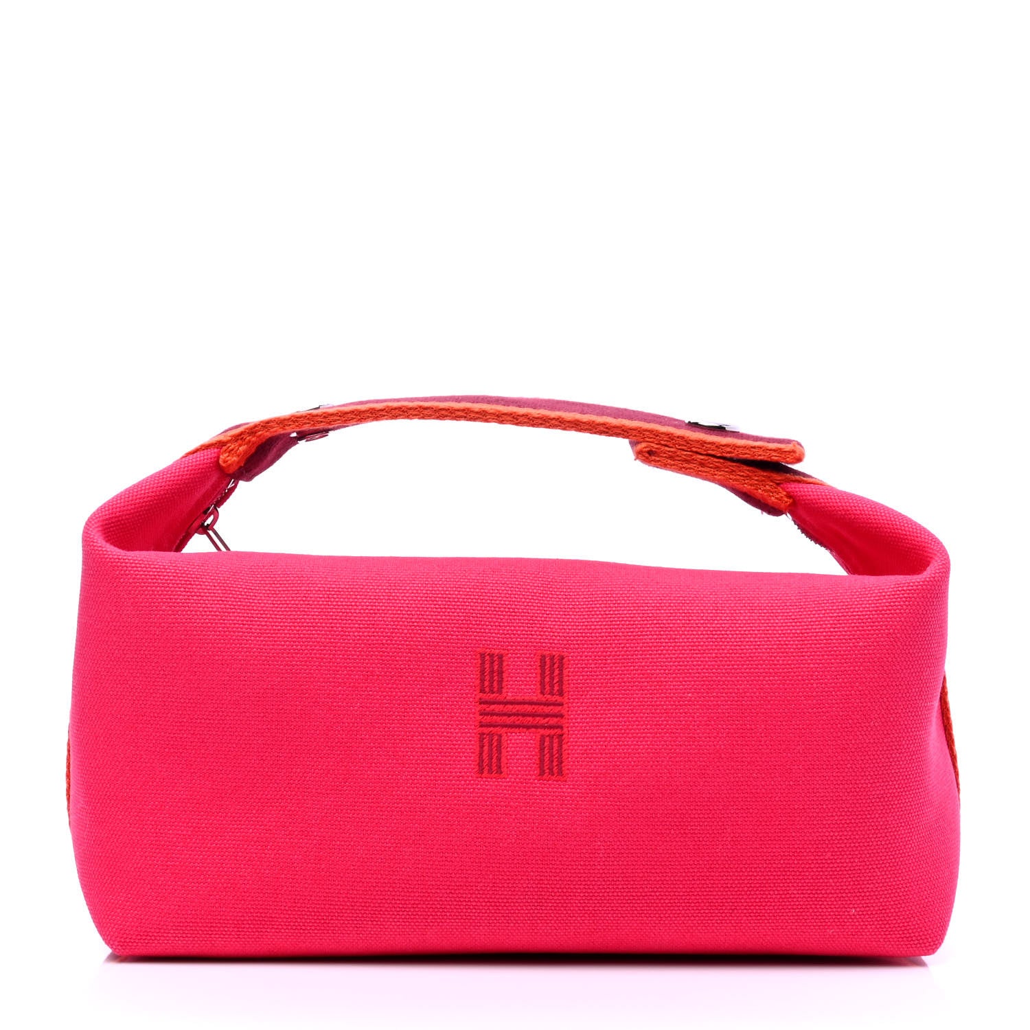 Hermes Canvas Small Bride-A-Brac Pouch Hibiscus 1 of 5
