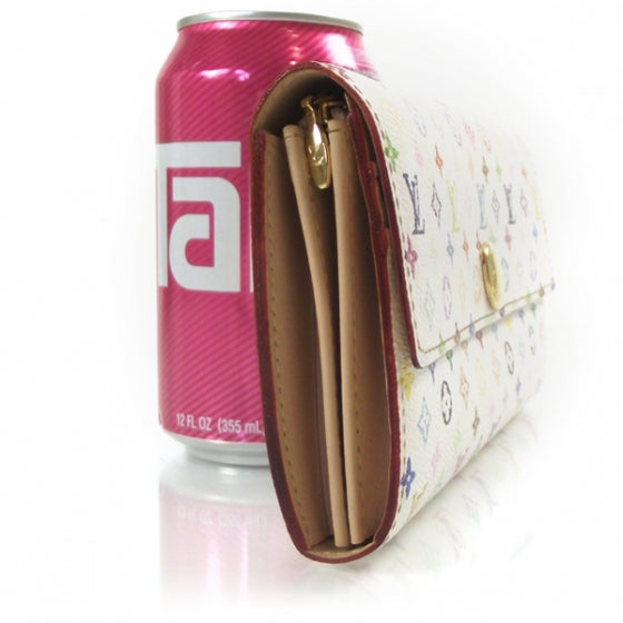 Monogram Multicolor Sarah Wallet White