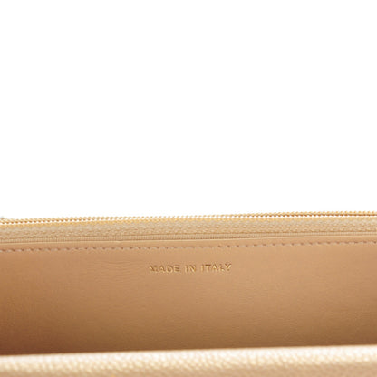 Chanel Pearly Caviar Quilted Wallet On Chain WOC Gold 7 of 8