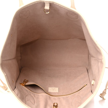 Louis Vuitton Empreinte Monogram Giant Neverfull MM Creme Rose Trianon 5 of 8