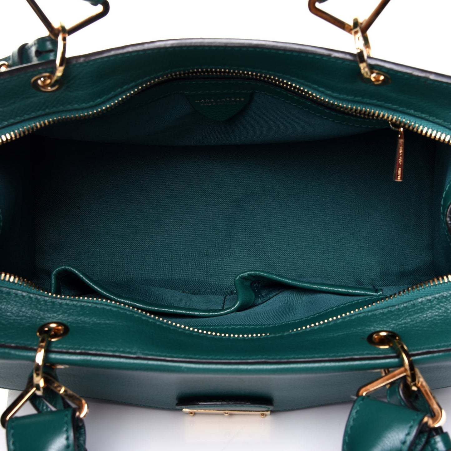 Calfskin The Mini 54 Flap Bag Emerald Pale Gold