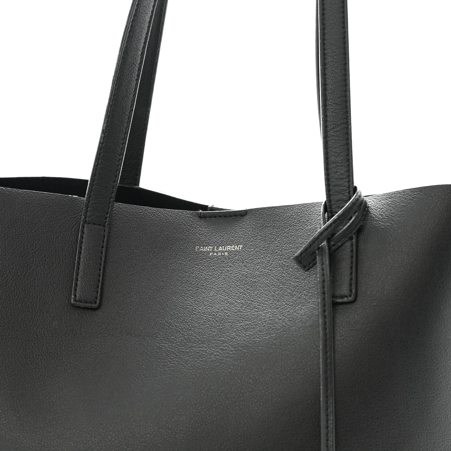 Calfskin North-South Shopping Tote Black