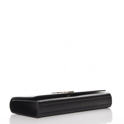 Saint Laurent Grain De Poudre Monogram Cassandre Clutch Black 4 of 7