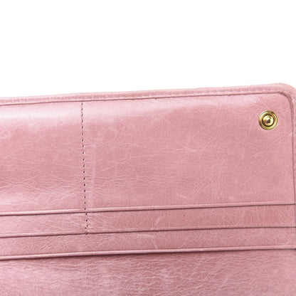 Miu Miu Nappa Matelasse Flap Wallet Rosa 10 of 13
