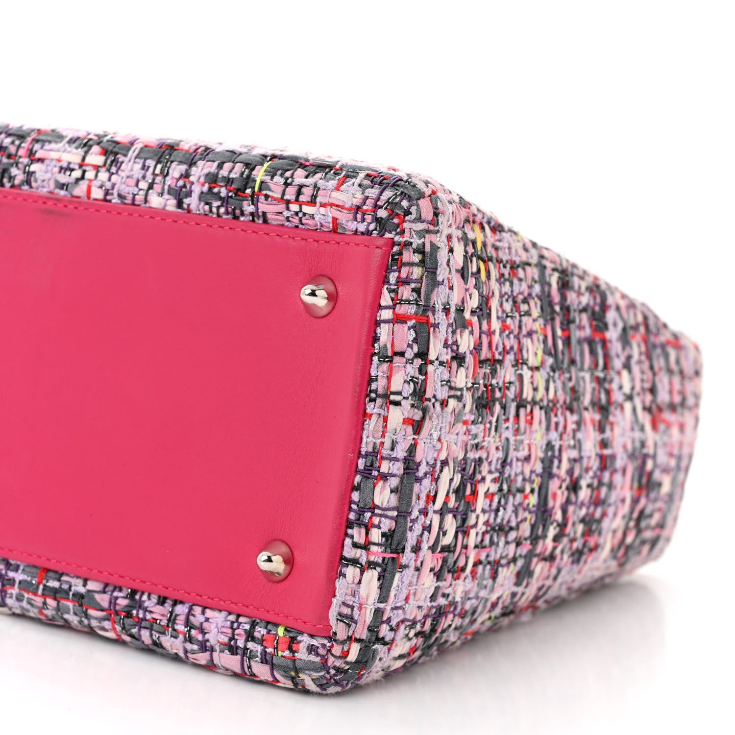 Christian Dior Tweed Medium Lady Dior Pink Multicolor 10 of 11