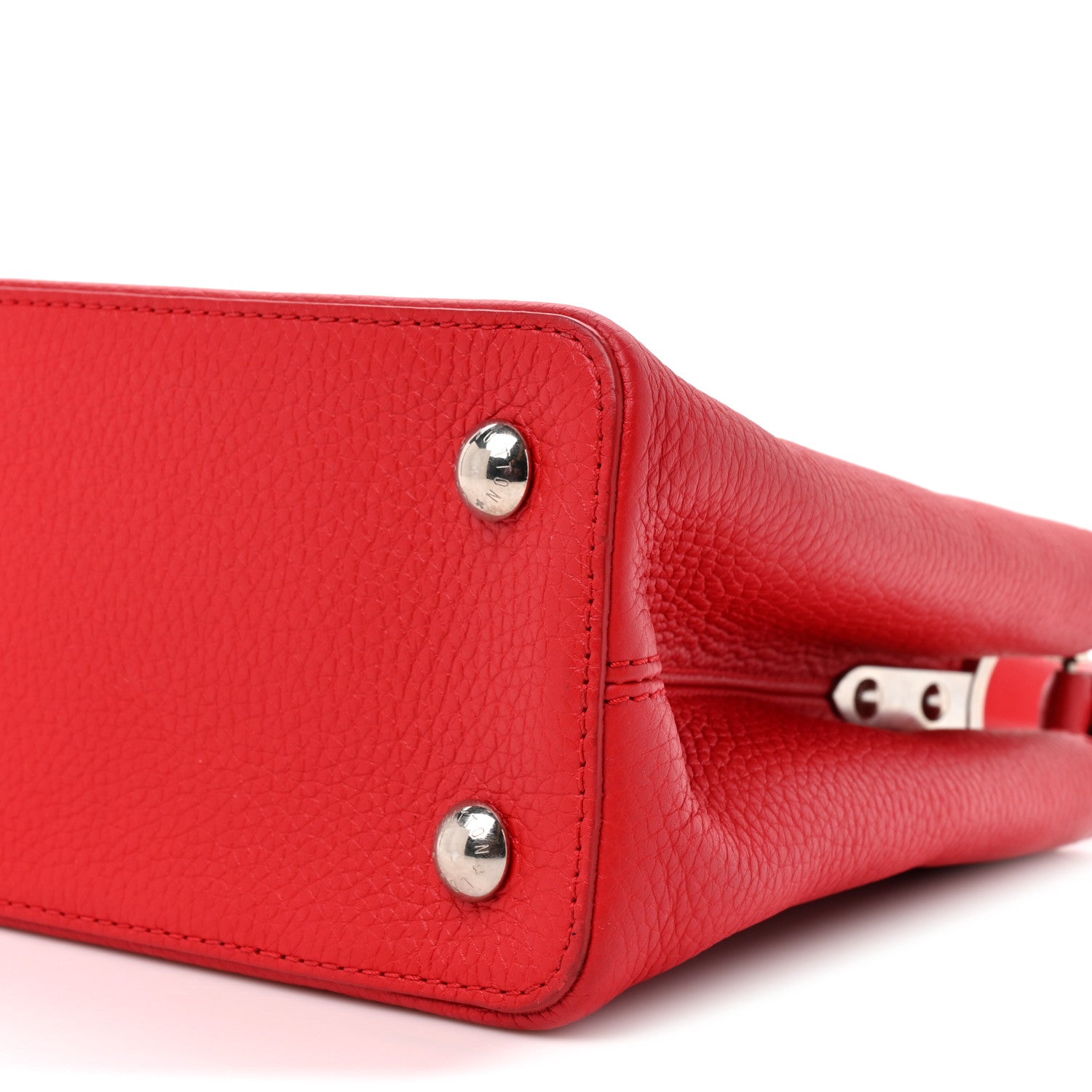 Louis Vuitton Taurillon Capucines PM Rubis 8 of 11