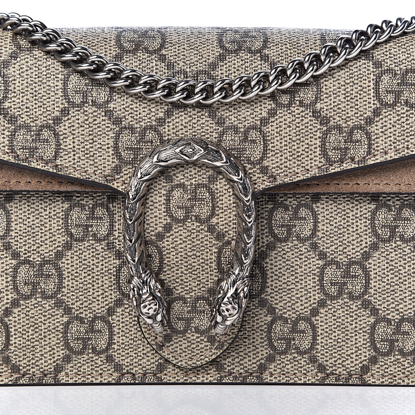 GG Supreme Monogram Super Mini Dionysus Shoulder Bag Taupe