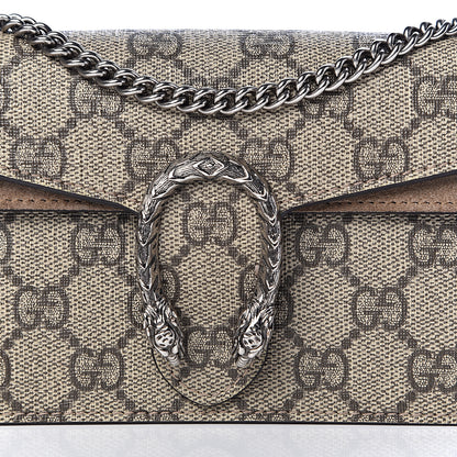 Gucci GG Supreme Monogram Super Mini Dionysus Shoulder Bag Taupe 9 of 12