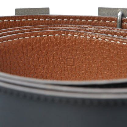 Hermes Box Togo 32mm H Belt 90 Black Gold 5 of 9