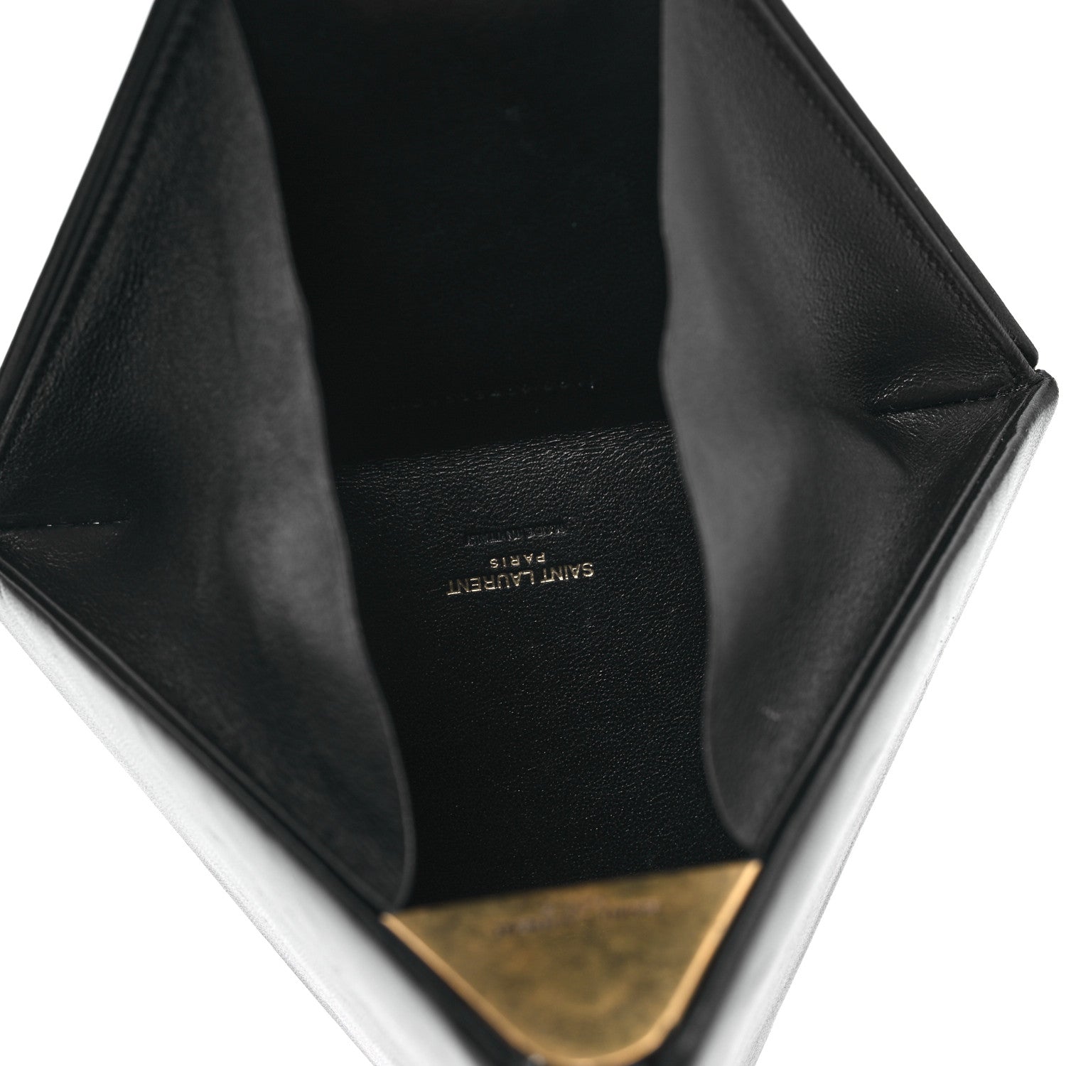 Saint Laurent Lambskin Pyramid Clutch Black 5 of 12