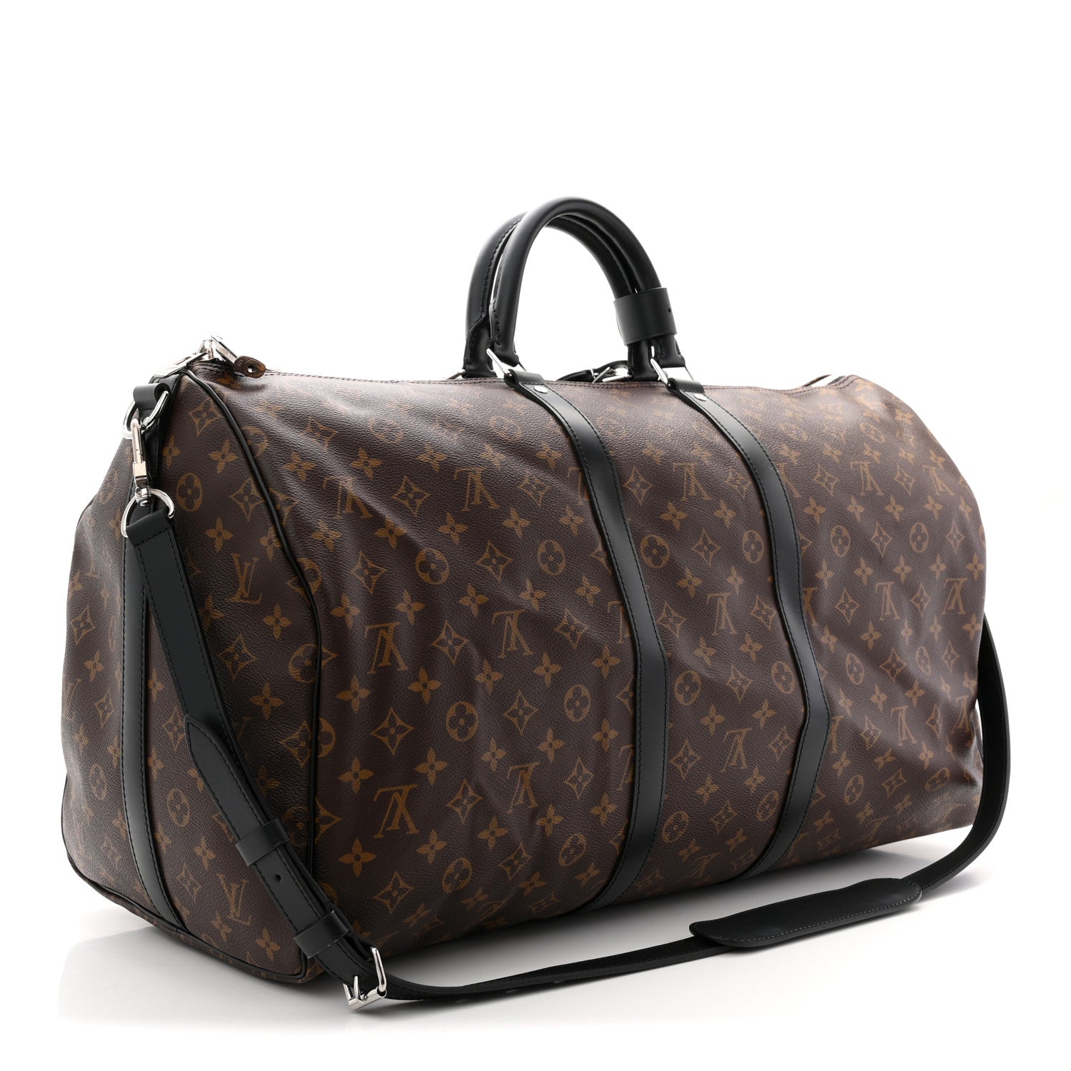 Louis Vuitton Monogram Macassar Keepall Bandouliere 55 2 of 11