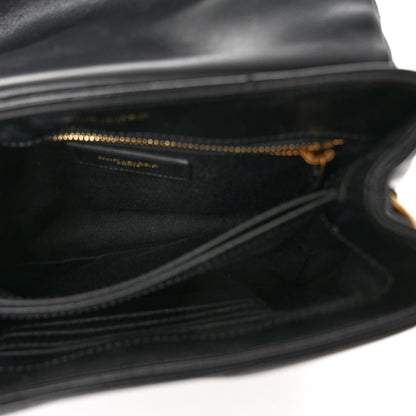 Saint Laurent Calfskin Y Quilted Monogram Toy Loulou Crossbody Bag Black 6 of 10