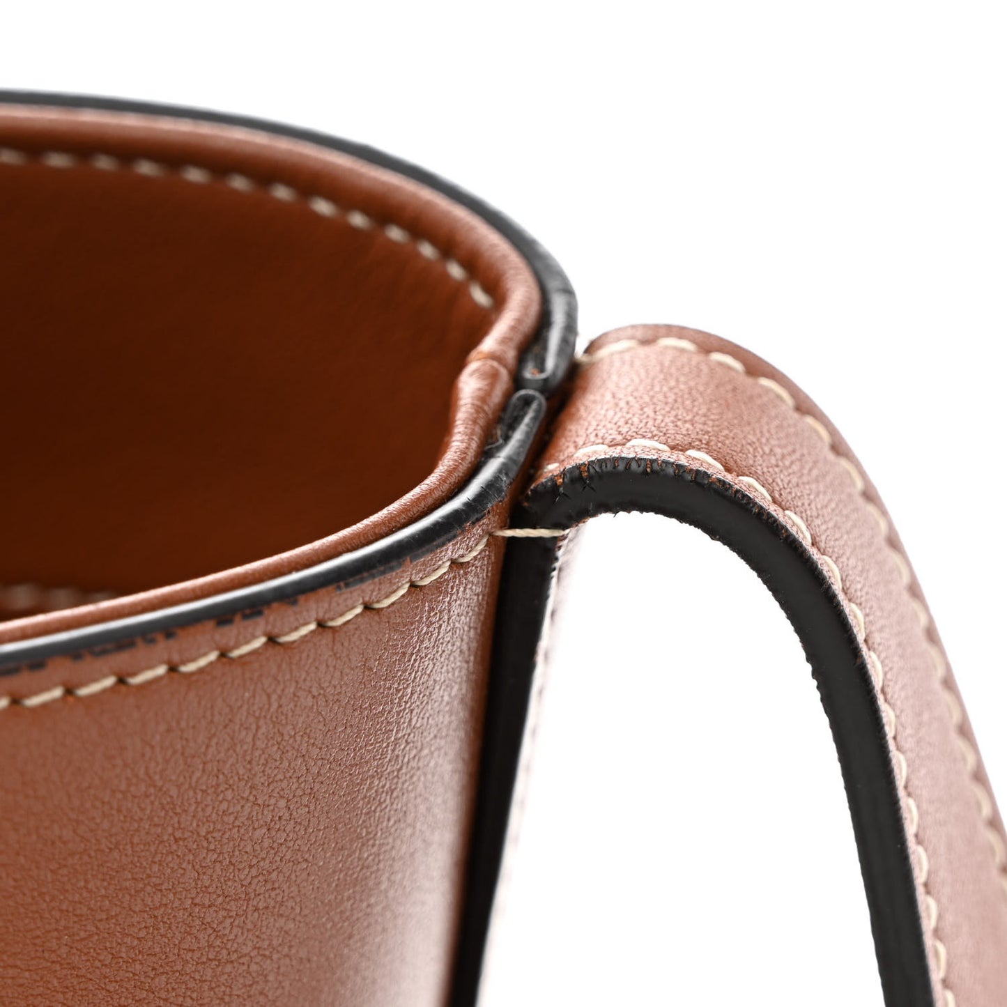 Smooth Calfskin Small Cuir Triomphe Bucket Bag Tan