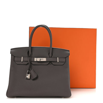 Hermes Togo Birkin 30 Etain 21 of 23