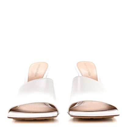 Bottega Veneta Lambskin Stretch Mule Sandals 40 Optic White 3 of 8