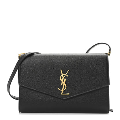 Saint Laurent Grain de Poudre Mini Uptown Crossbody Bag Black 1 of 10