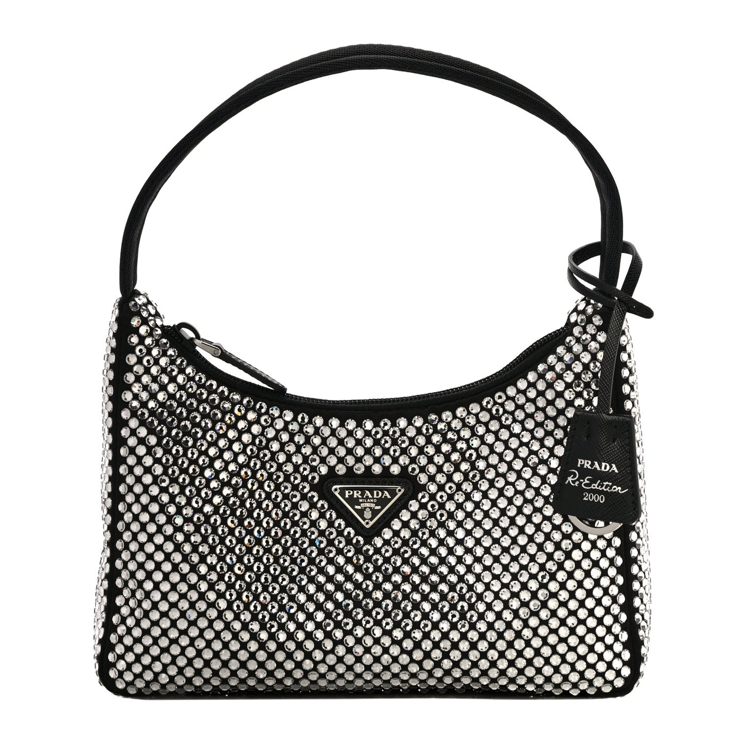 Satin Crystal Mini Re-Edition 2000 Bag Cristal