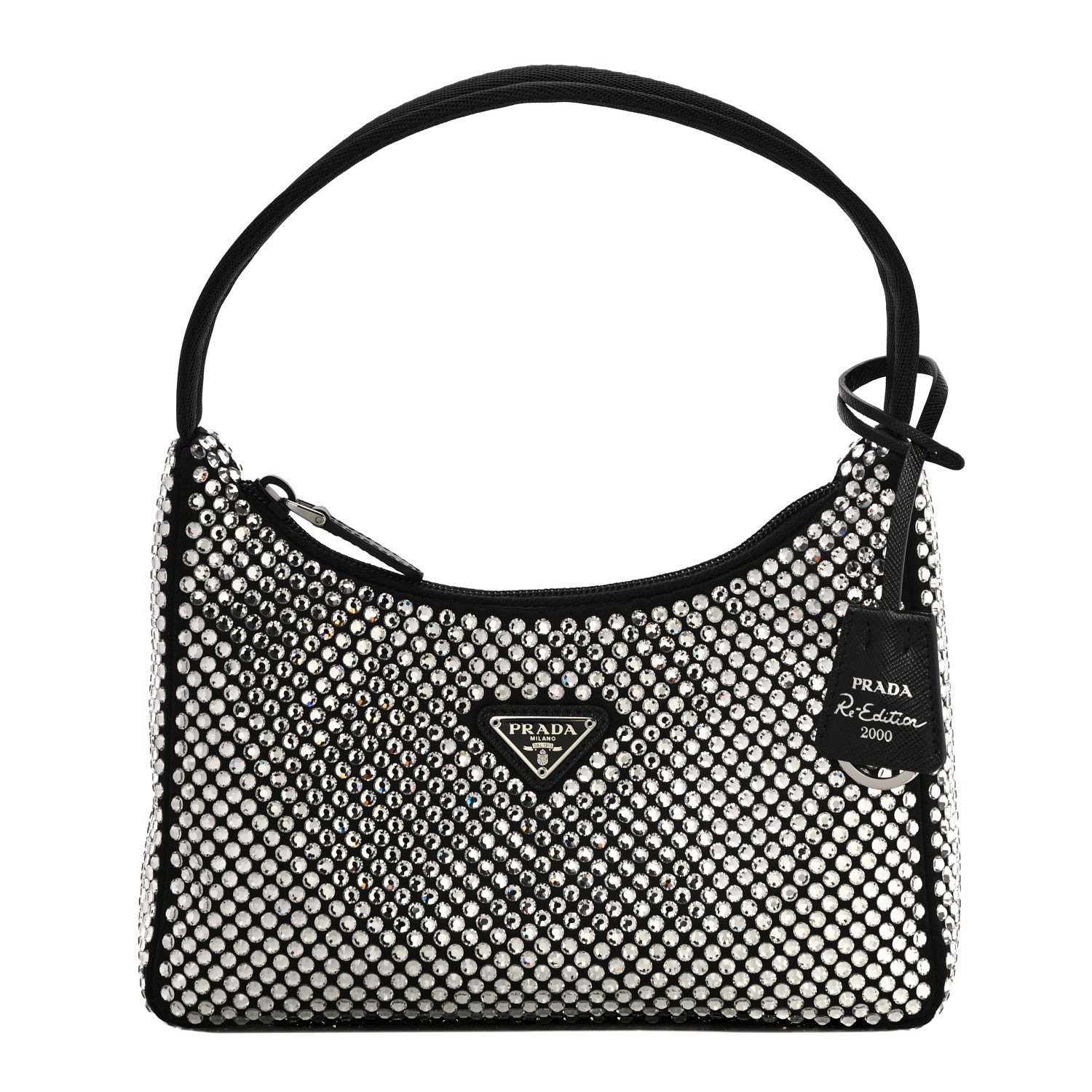 Prada Satin Crystal Mini Re-Edition 2000 Bag Cristal 1 of 12