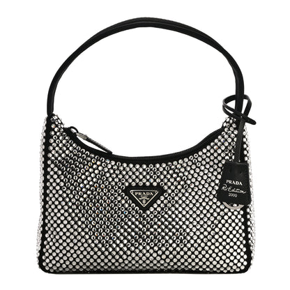 Prada Satin Crystal Mini Re-Edition 2000 Bag Cristal 1 of 12