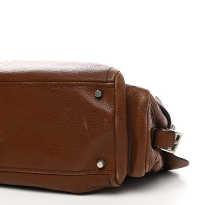 Prada Vitello Daino Buckle Shoulder Bag Tabacco 11 of 16