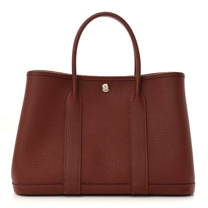Hermes Vache Country Garden Party 30 TPM Rouge H 1 of 9
