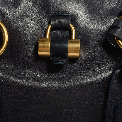 Saint Laurent Leather Large Muse Navy Blue 9 of 10