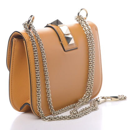 Valentino Garavani Vitello Small Glam Lock Rockstud Flap Mandarin Sorbet 3 of 12