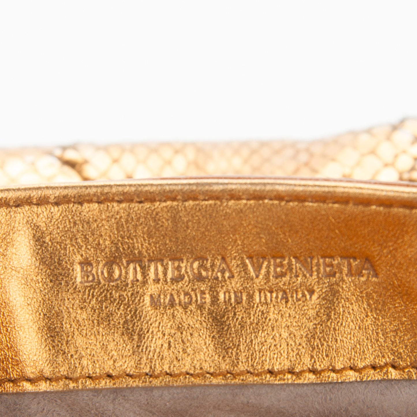 Metallic Ayers Wristlet Clutch Oro Bruciato