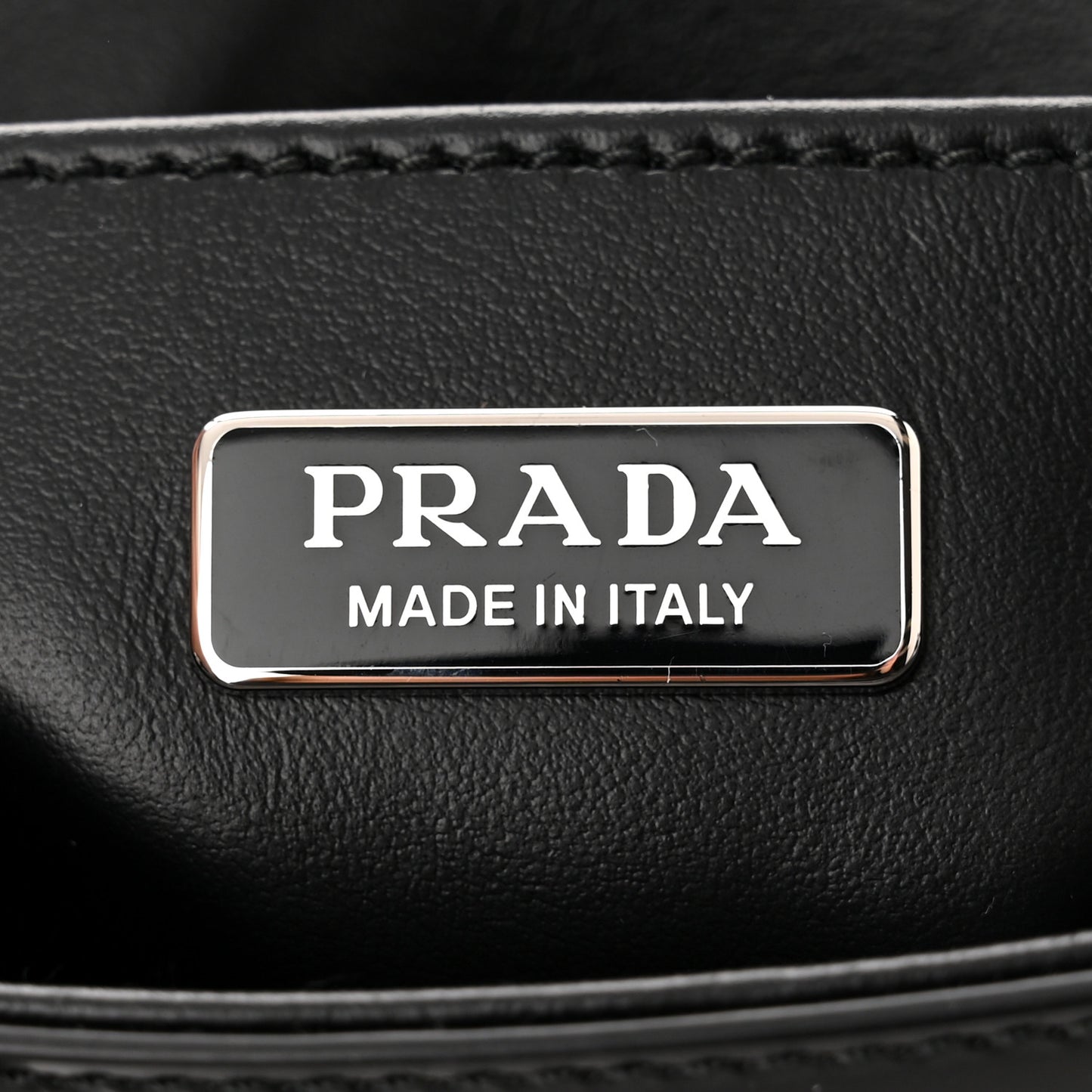 Spazzolato Triangle Small Double Handle Crossbody Tote Black