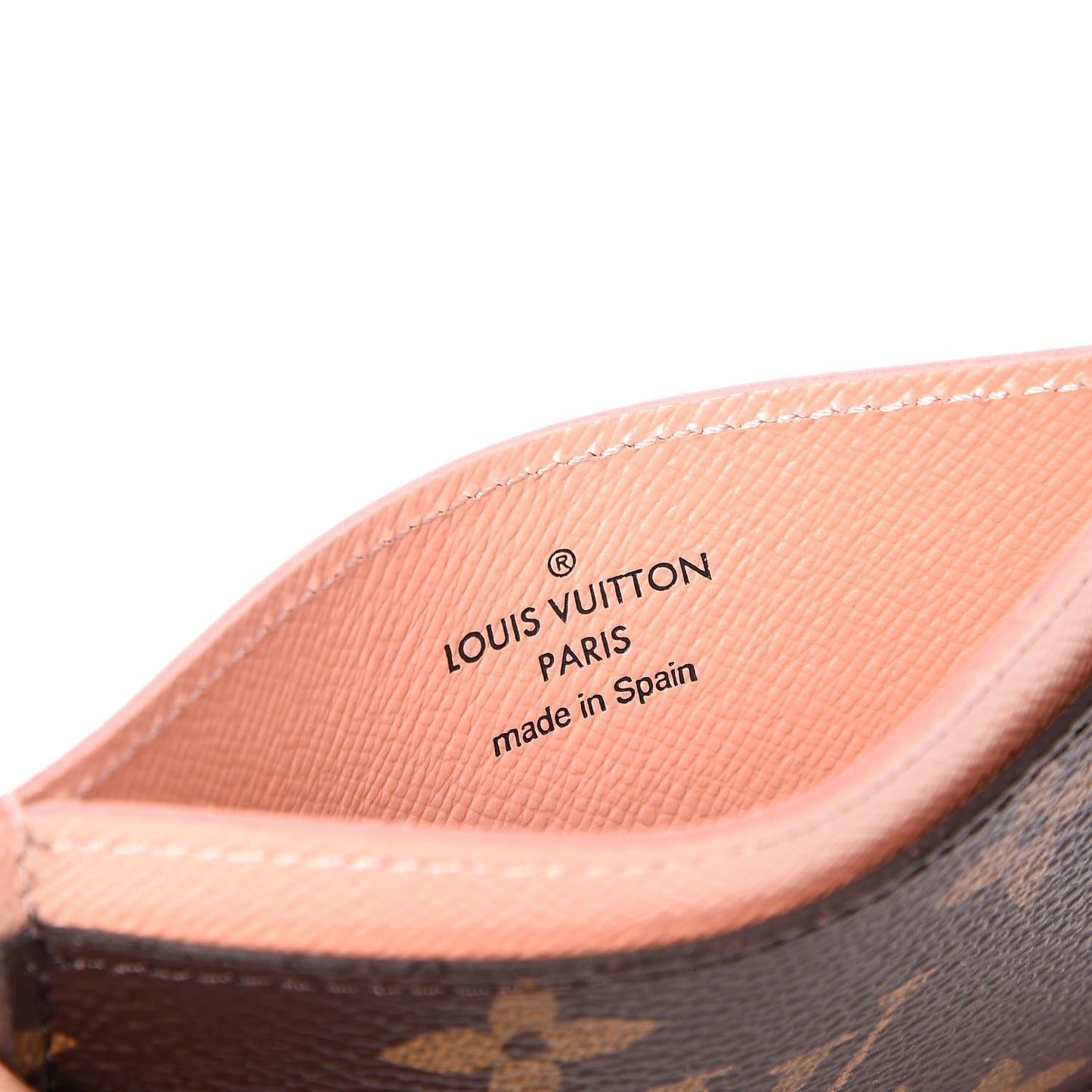 Monogram Card Holder Rose Nacre