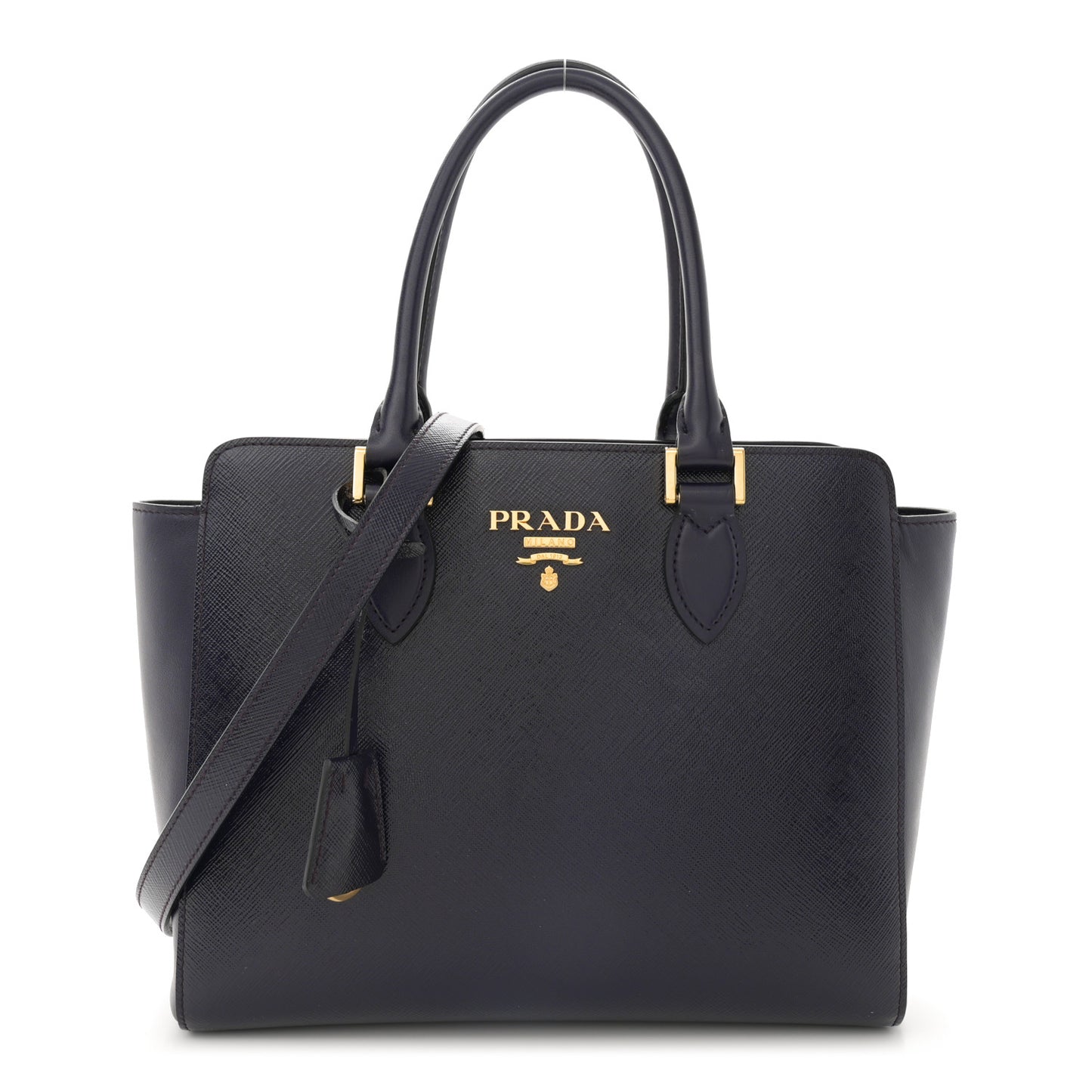 Saffiano Soft Calfskin Small Zippered Tote Baltico