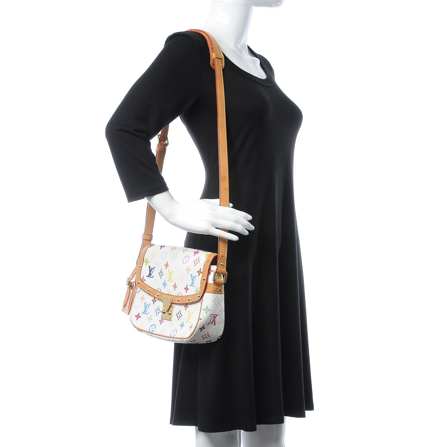 Louis Vuitton Monogram Multicolor Sologne White 2 of 15