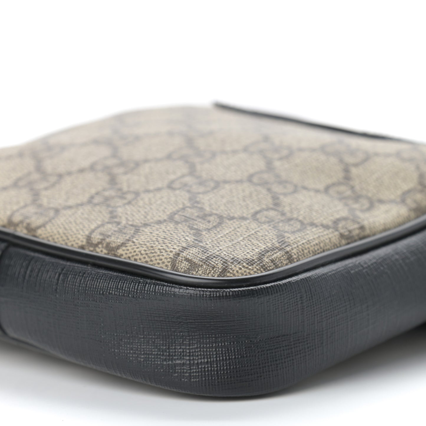 GG Supreme Monogram Web Belt Bag Black