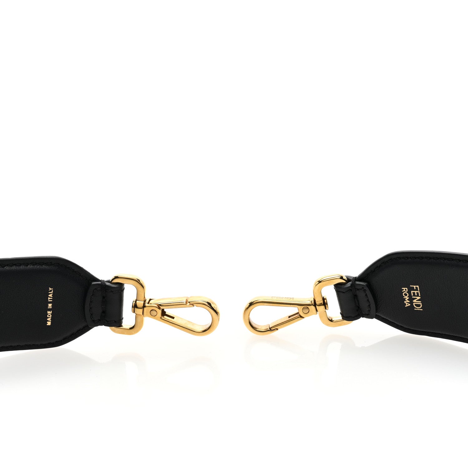 Fendi Vitello Grace FF 1974 Embossed Strap You Black 4 of 4