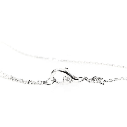 Cartier 18K White Gold Diamond .32ct C De Pendant Necklace 3 of 4