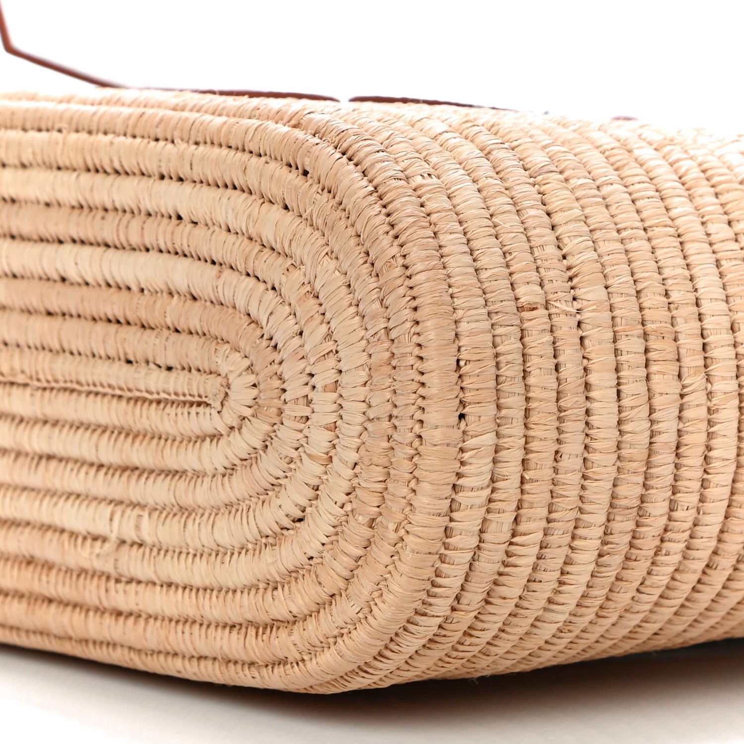 Loewe Raffia Square Basket Tote Bag Natural White 9 of 9