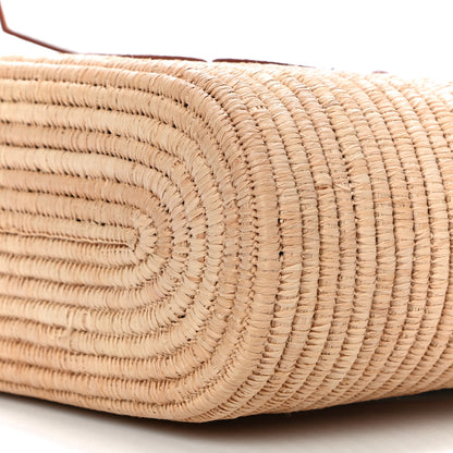 Loewe Raffia Square Basket Tote Bag Natural White 9 of 9