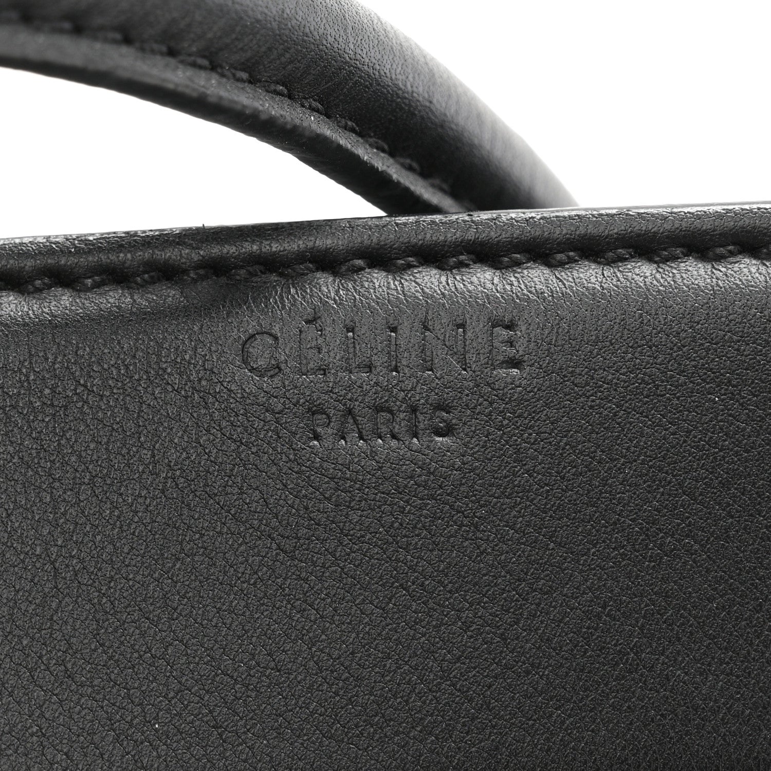 Celine Grained Calfskin Medium Phantom Luggage Black 6 of 11