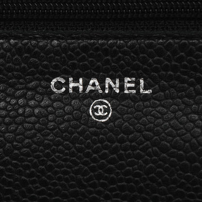 Chanel Caviar Quilted Wallet On Chain WOC Black 8 of 9