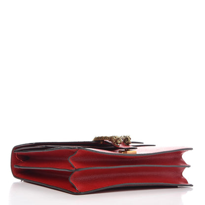 Gucci Textured Calfskin Web Medium Dionysus Shoulder Bag Hibiscus Red 4 of 18