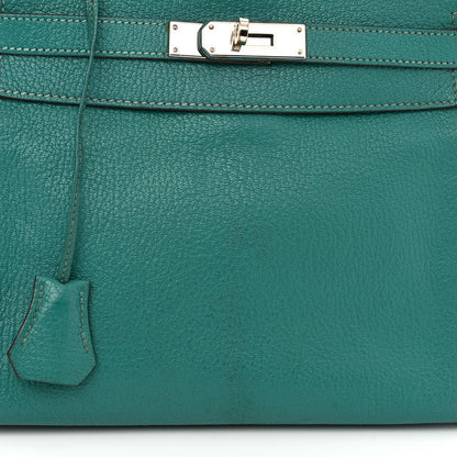 Hermes Chevre De Coromandel Kelly Retourne 28 Bleu Paon 16 of 20