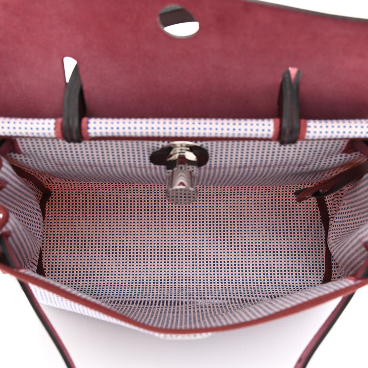 Criss Viking Vache Hunter Herbag Zip Retourne 31 PM Ecru Mauve Bleu Billard Rouge Sellier