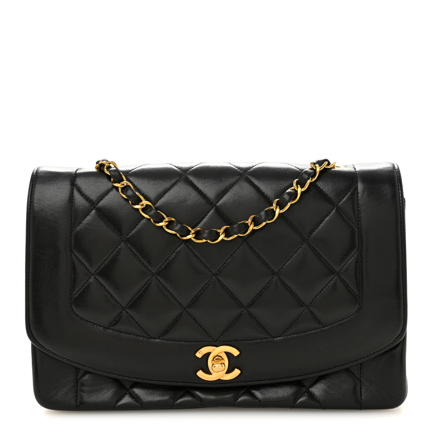 Chanel Lambskin Quilted Medium Single Flap Black 1 of 11