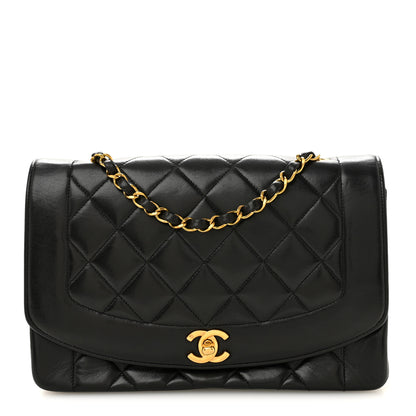Chanel Lambskin Quilted Medium Single Flap Black 1 of 11